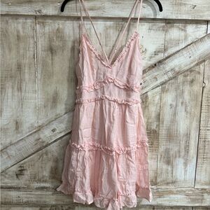 Miami Pink Ruffled Dress